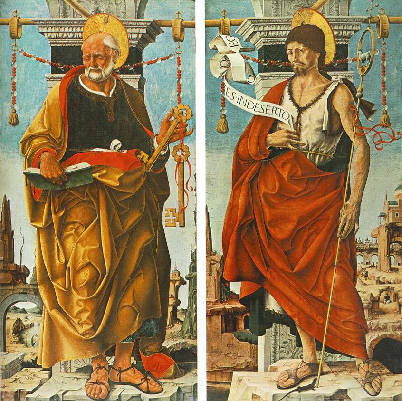 COSSA, Francesco del St Peter and St John the Baptist (Griffoni Polyptych) drg